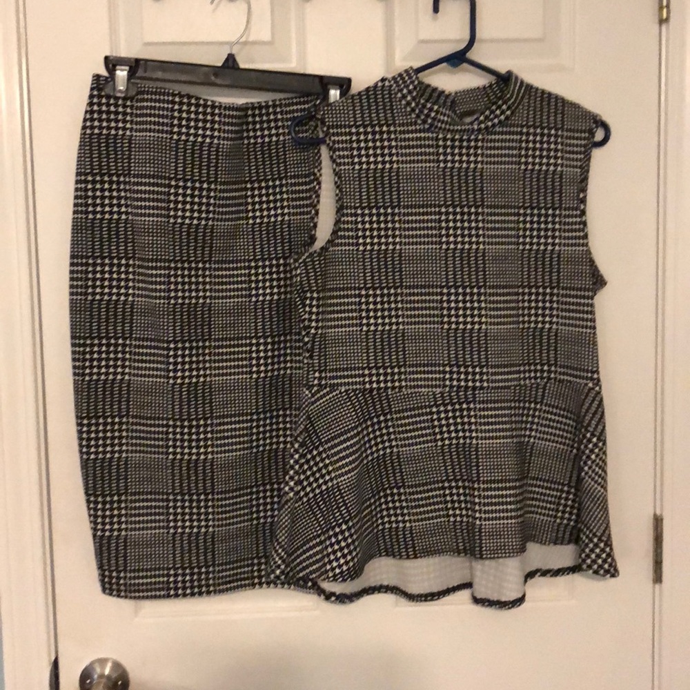 Top and skirt